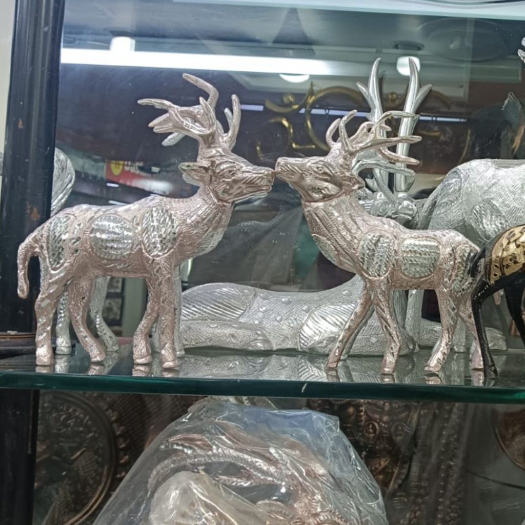 Decorative Deer Figurines – Silver & Embellished Designs